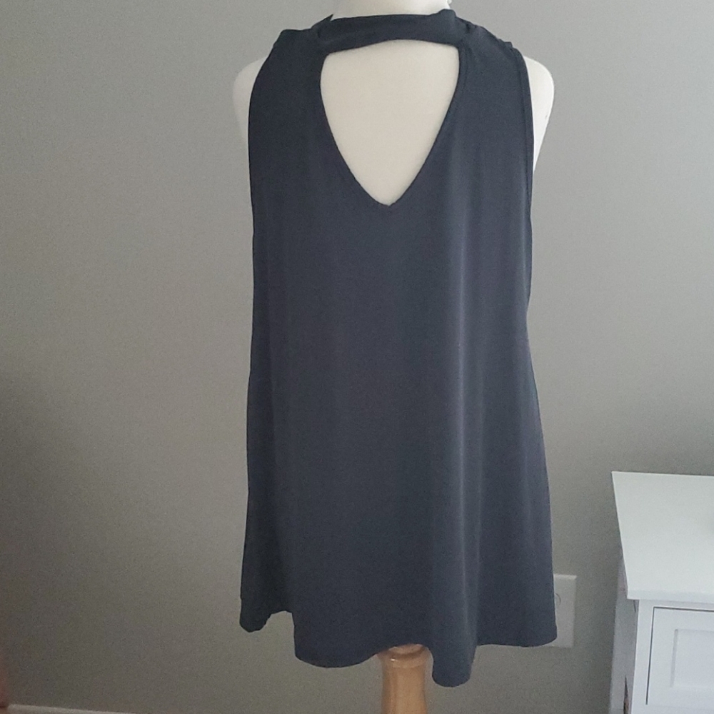 acemi Charcoal Sleeveless Top